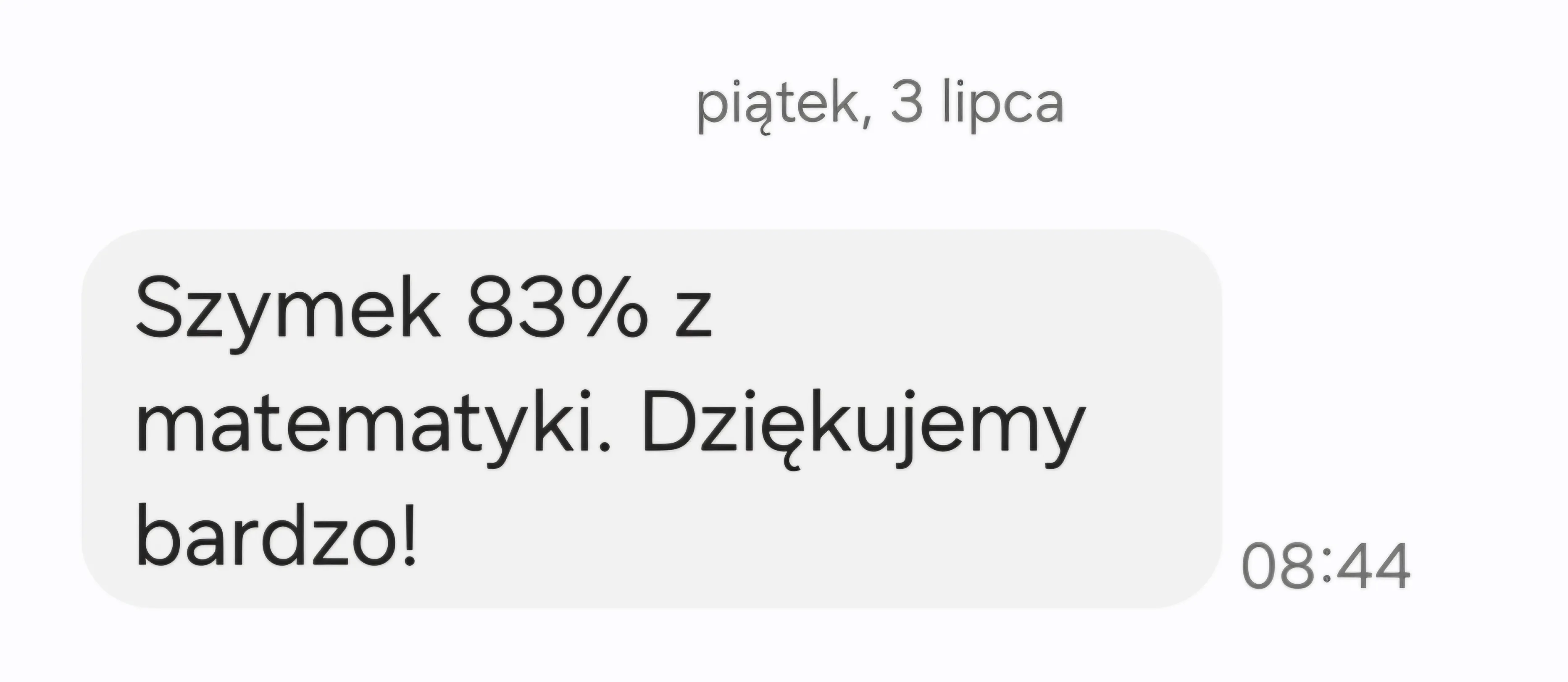 Opinia rodzica – wiadomość 5 z 27