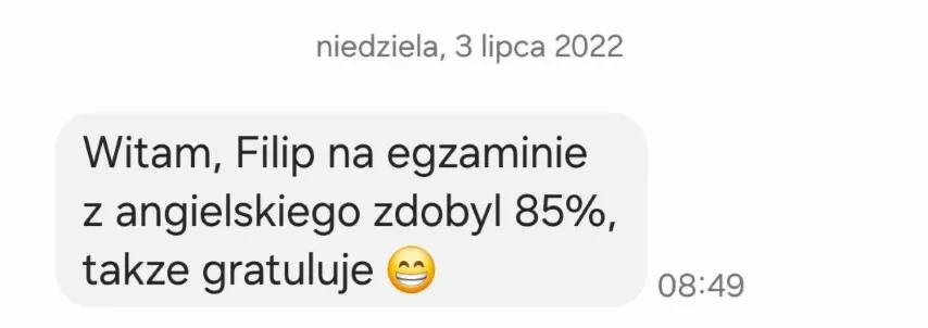 Opinia rodzica – wiadomość 22 z 27
